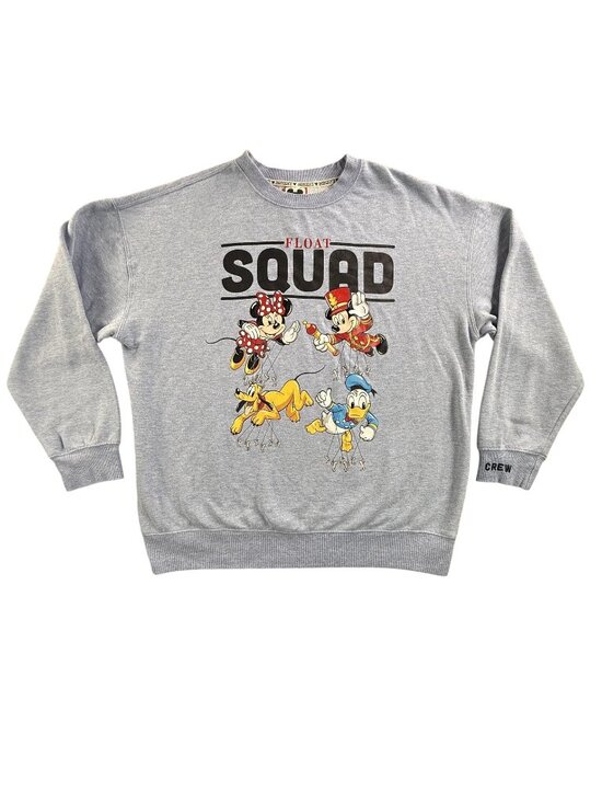 Disney Other - Vintage Disney Sweatshirt Mens Large Blue Float Squad Mickey Minnie Pluto Crew